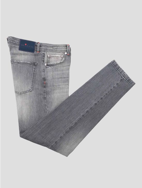 Kiton Gray Cotton Ea Jeans 1