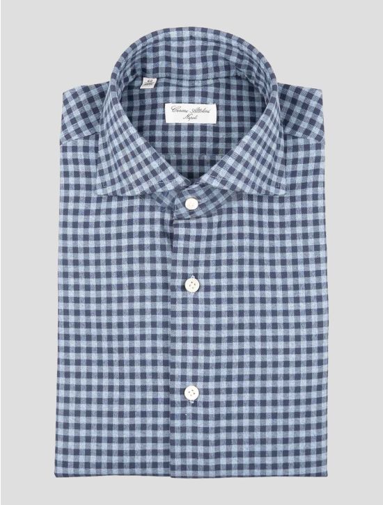 Cesare Attolini Blue Cotton Shirt 1