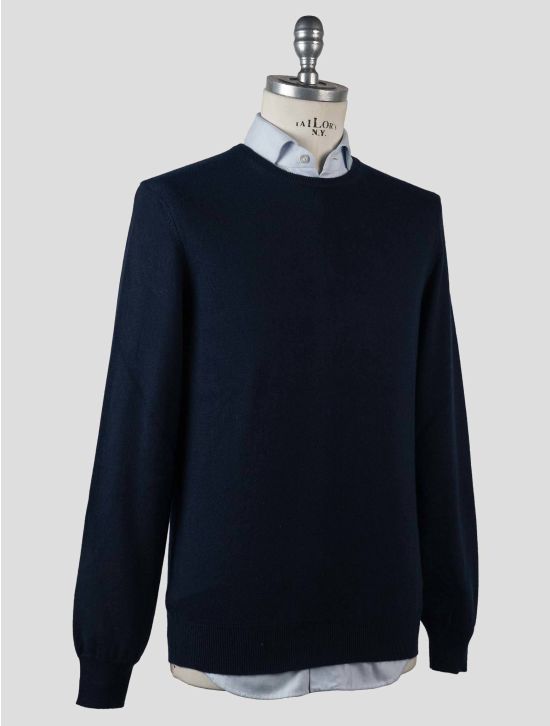 Gran Sasso Blue Cashmere Sweater Crewneck 2