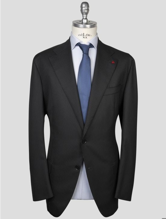 Isaia Black Wool Suit 1