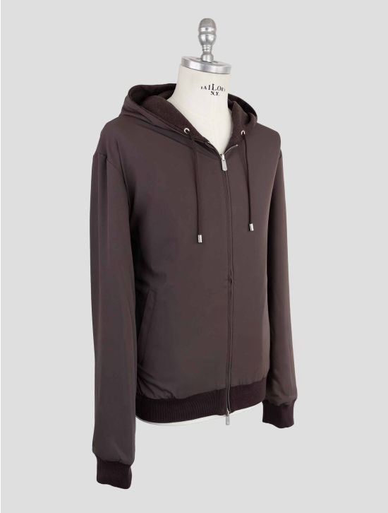 Marco Pescarolo Brown Virgin Wool Cashmere Pl Reverse Coat 2