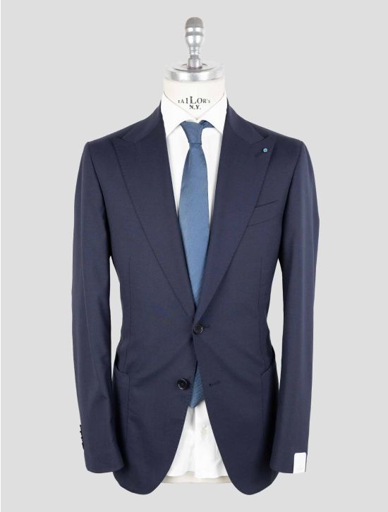 Giampaolo Blue Wool Pl Ea Suit 1