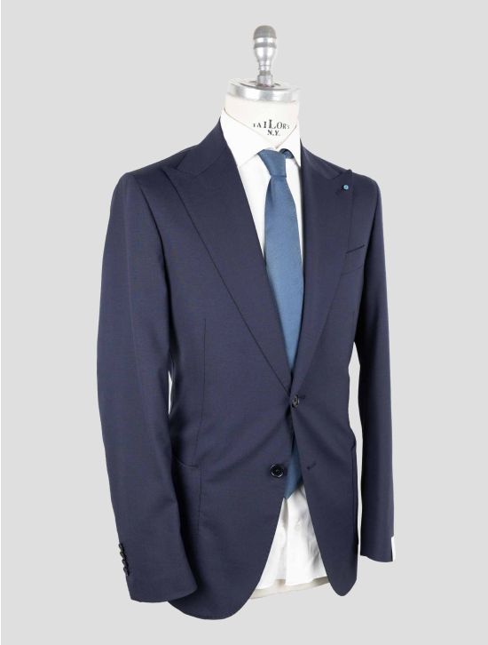 Giampaolo Blue Wool Pl Ea Suit 2