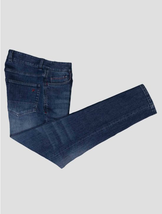 Isaia Dark Blue Cotton Ea Jeans 1