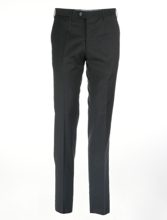 MARCO PESCAROLO Dark Gray Wool Dress Pants 1
