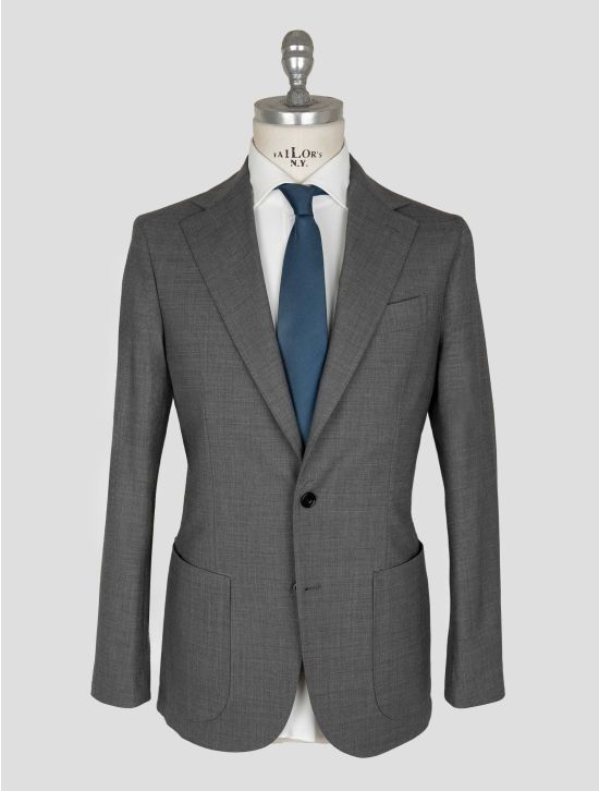 Sartorio Napoli Gray Virgin Wool Ea Pa Suit 1