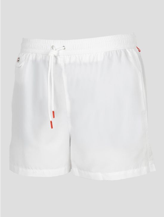 Kiton White Pl Swim Trunk 2