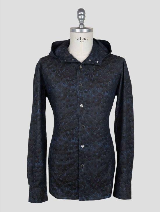Kiton Blue Cotton  Shirt Mariano 2