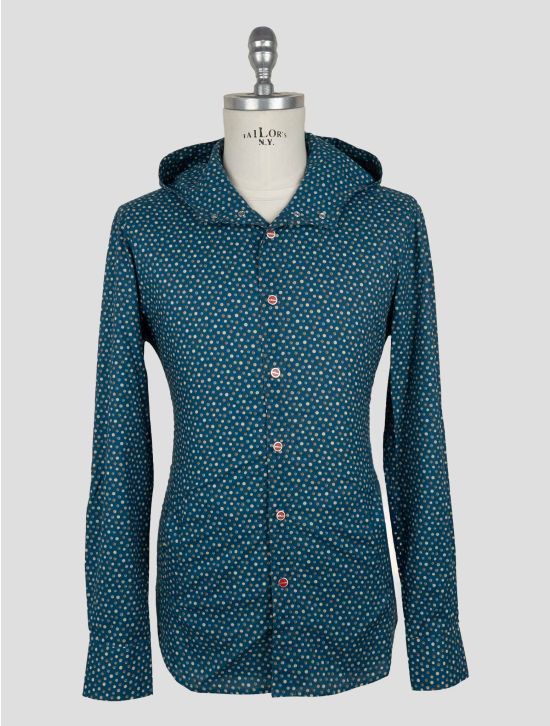 Kiton Blue Cotton  Shirt Mariano 2