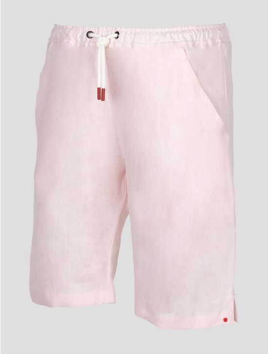 Kiton Pink Linen Short Pants 2