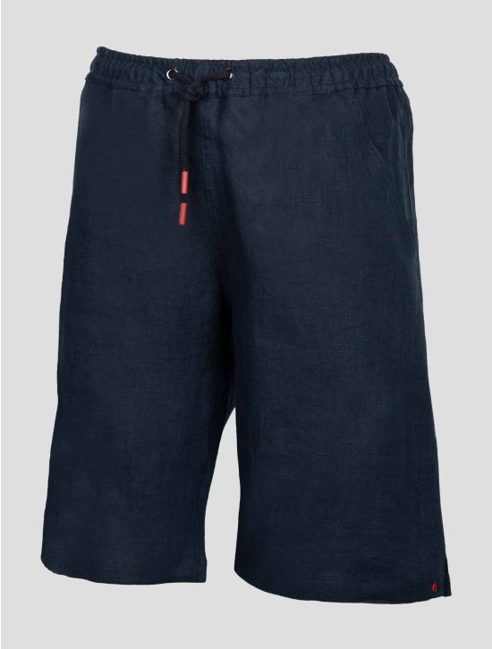 Kiton Blue Linen Short Pants 2