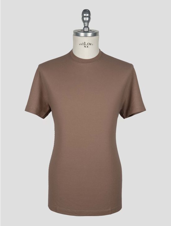 Kired Brown Cotton T-Shirt 1
