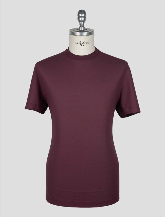 Kired Burgundy Cotton T-Shirt 1