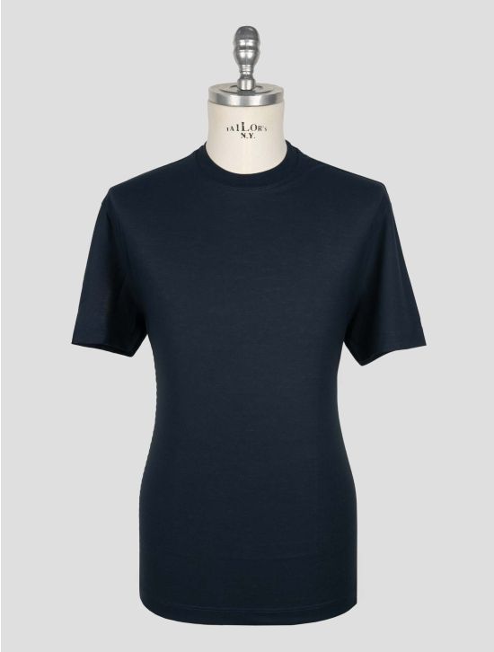 Kired Dark Blue Cotton T-Shirt 1