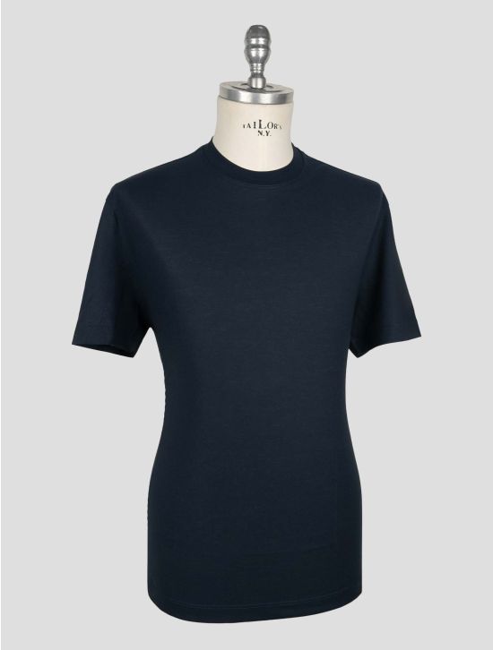 Kired Dark Blue Cotton T-Shirt 2