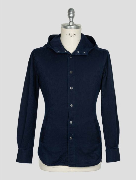 Kiton Blue Cotton Shirt Mariano 2