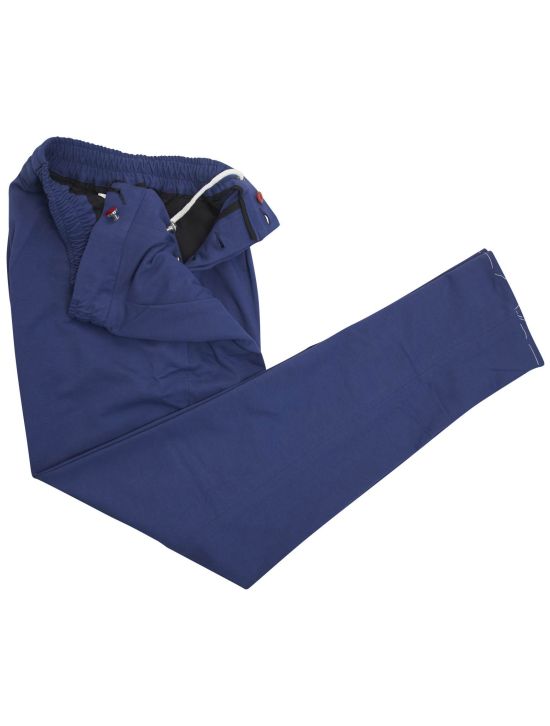 Kiton Blue Cotton Ea Pants 2