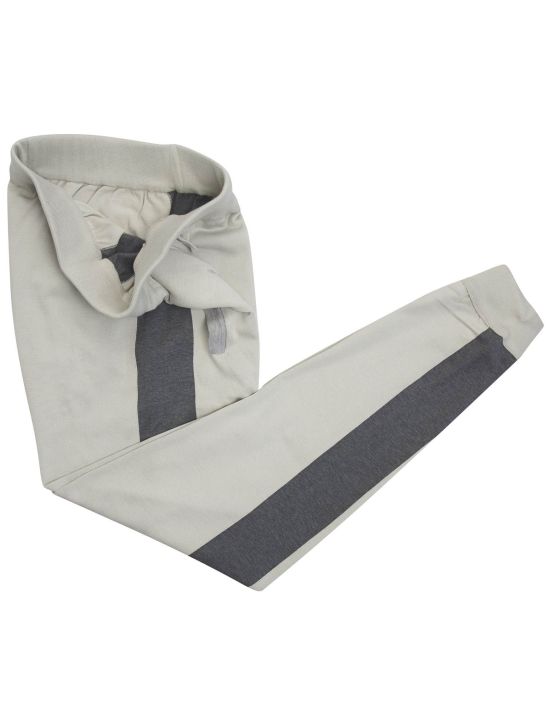 Kiton Gray Beige Cotton Short pants 2