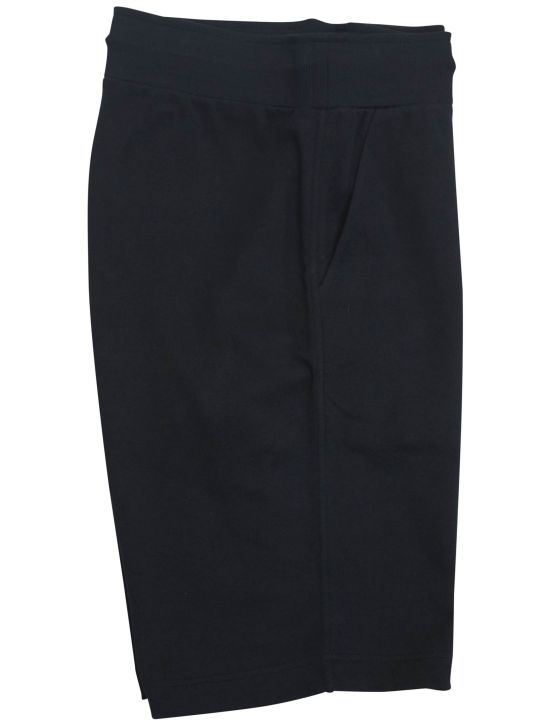 Kiton KNT Black Cotton Short Pants 1