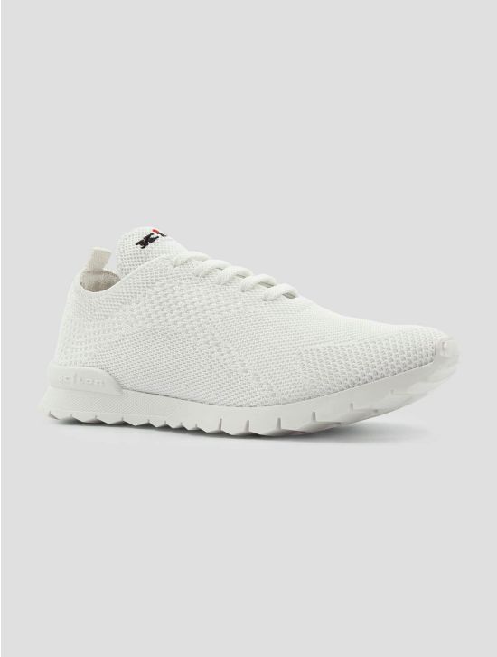 Kiton White Cotton Ea Sneakers 2