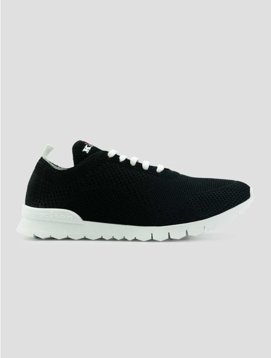 Kiton Black Cotton Ea Sneakers 1
