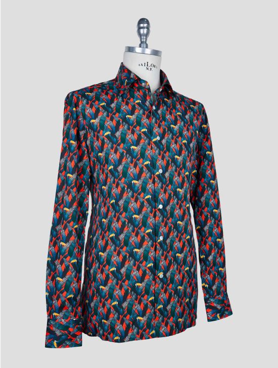 Kiton Multicolor Cotton Shirt 2