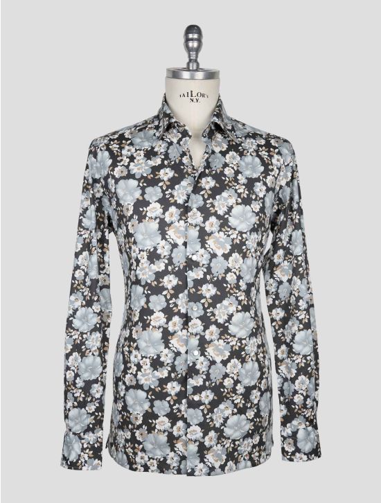 Kiton Multicolor Cotton  Ea Shirt 1
