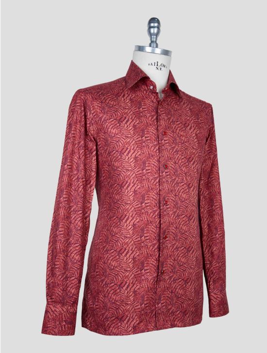 Kiton Red Cotton Shirt 2