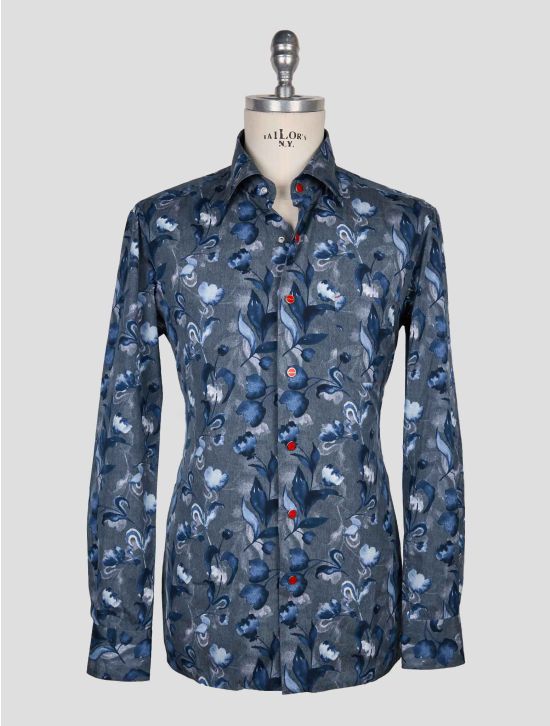 Kiton Multicolor Cotton Shirt 1