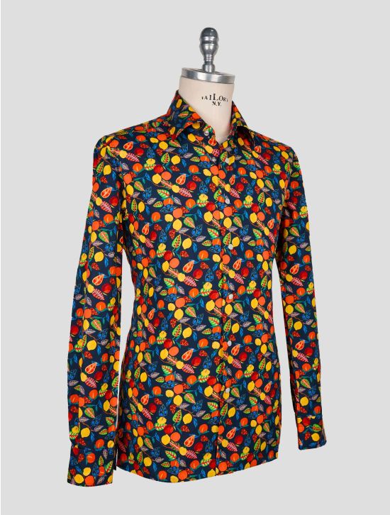 Kiton Multicolor Cotton Shirt 2