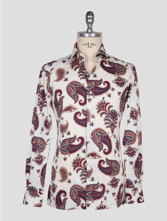 Kiton Multicolor Cotton Shirt 1