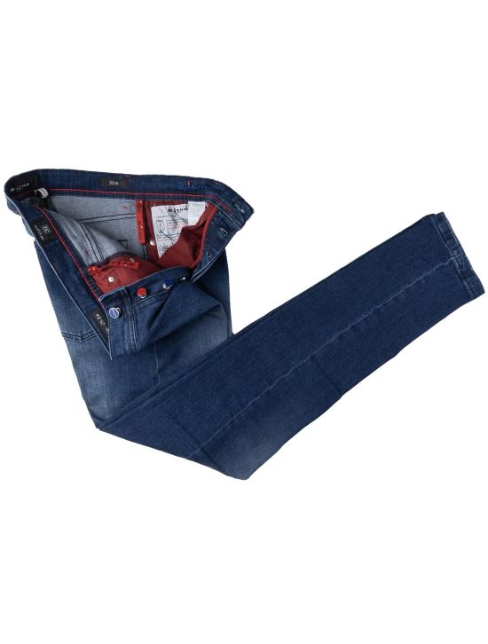 Kiton Blue Cotton Ea Jeans 2