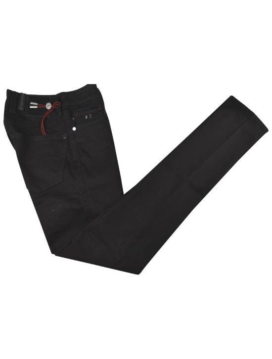 Tramarossa Black Cotton Pl Ea Jeans 1