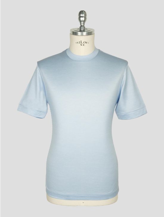 Richard Smith Light Blue Loro Piana Cotton T-shirt 1