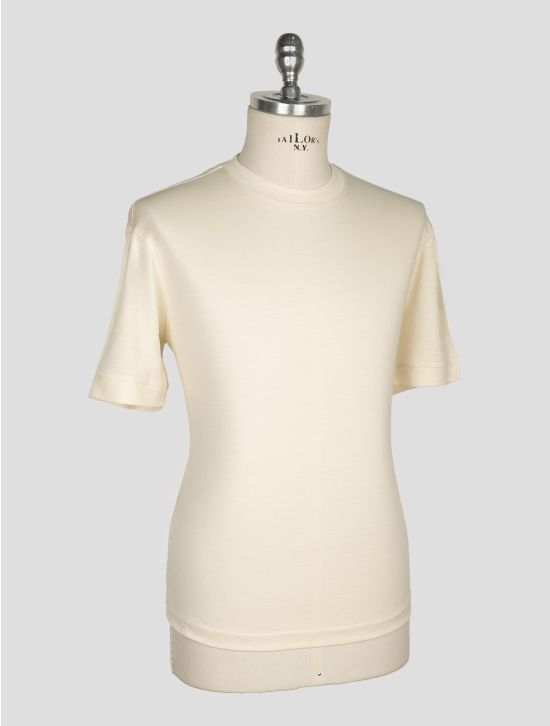 Richard Smith White Loro Piana Wool Australis Aqua T-shirt 2