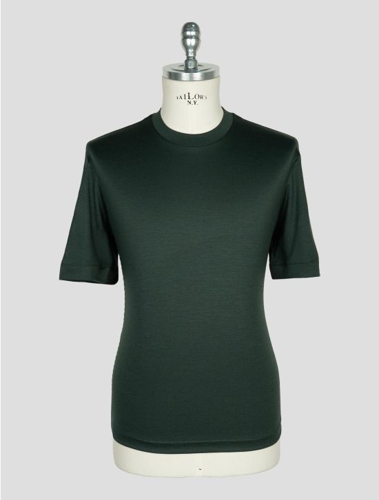 Richard Smith Green Loro Piana Wool Australis Aqua T-shirt 1