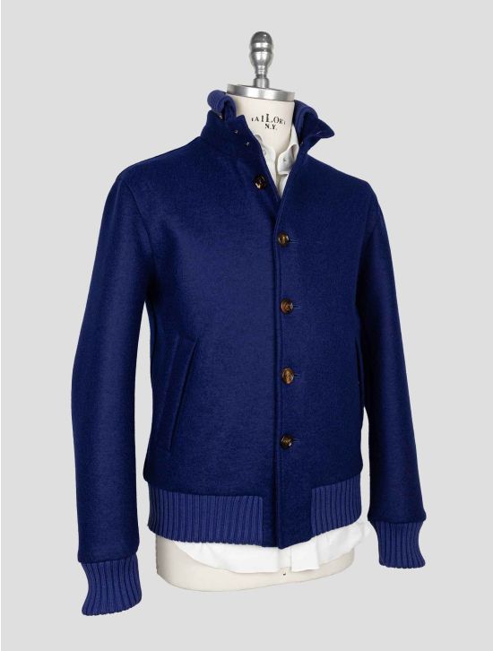 Kired Blue Virgin Wool Coat 2