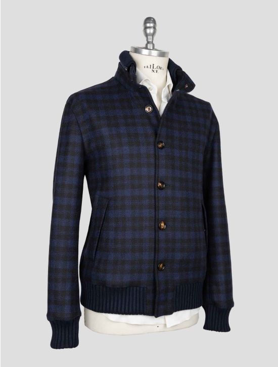 Kired Black Blue Virgin Wool Cashmere Camel Coat 2