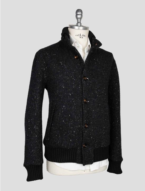 Kired Black Virgin Wool Cashmere Silk Coat 2