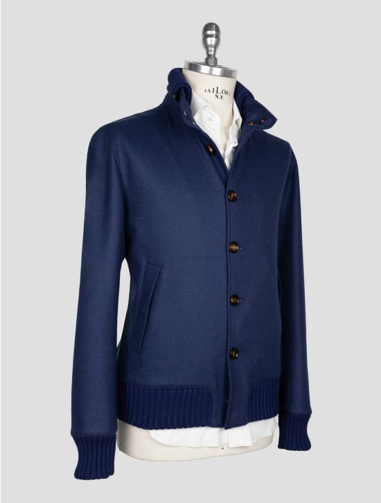 Kired Blue  Cashmere Pa Ea Coat 2