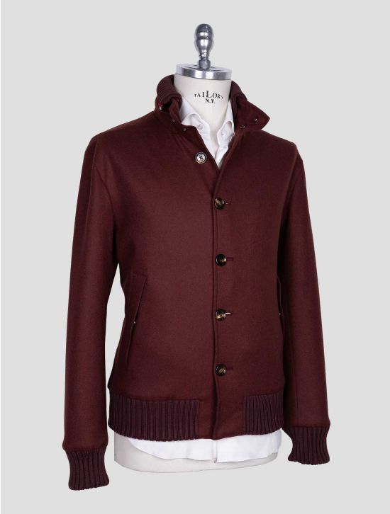 Kired Burgundy  Cashmere Pa Ea Coat 2