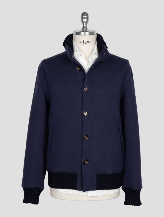 Kired Blue Cashmere Pa Ea Coat 1