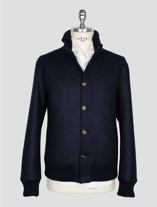 Kired Blue Wool Alpaca Pa Coat 1