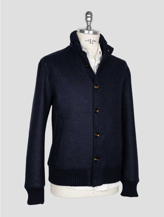 Kired Blue Wool Alpaca Pa Coat 2