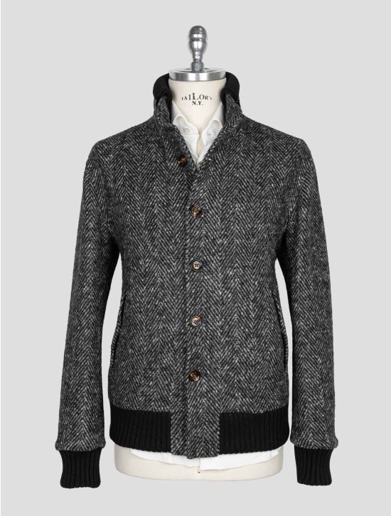 Kired Black White Wool Coat 1