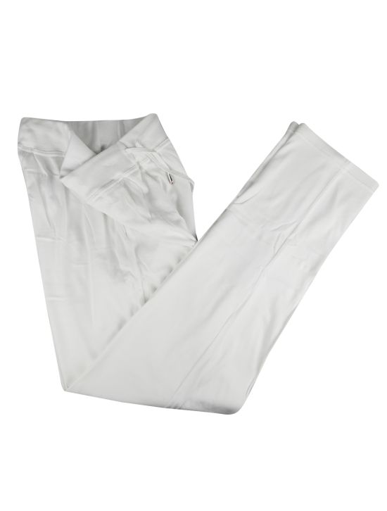 Kiton White Cotton Jogging Pants 2