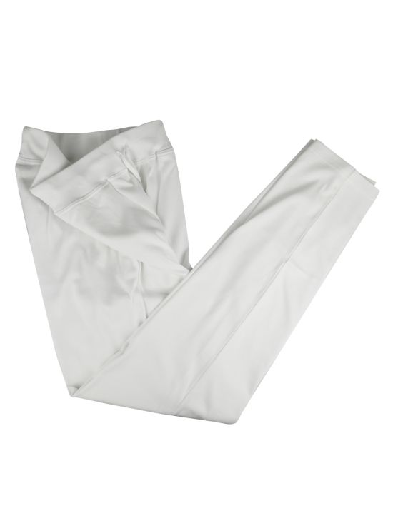 Kiton White Cotton Jogging Pants 2