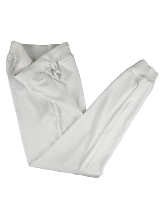 Kiton White Cotton Jogging Pants 2