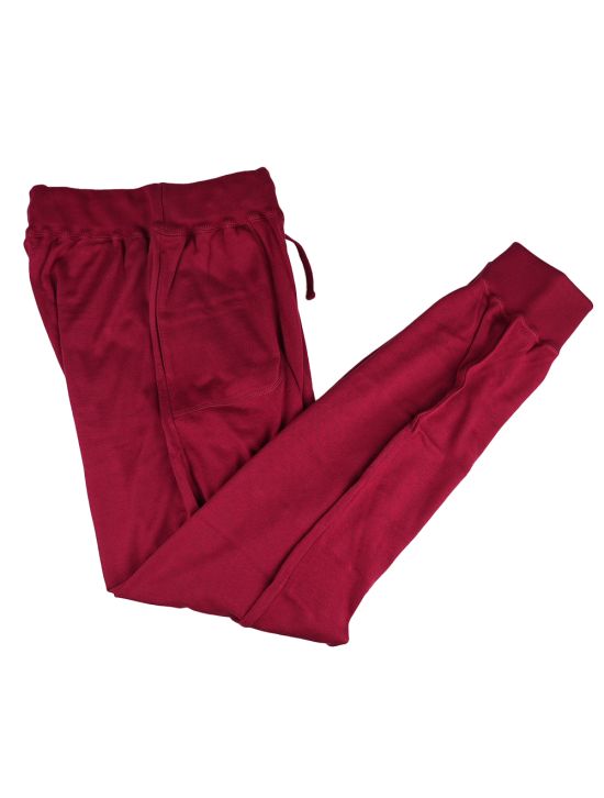 Kiton Burgundy Cotton Jogging Pants 1