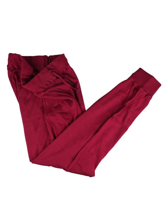 Kiton Burgundy Cotton Jogging Pants 2